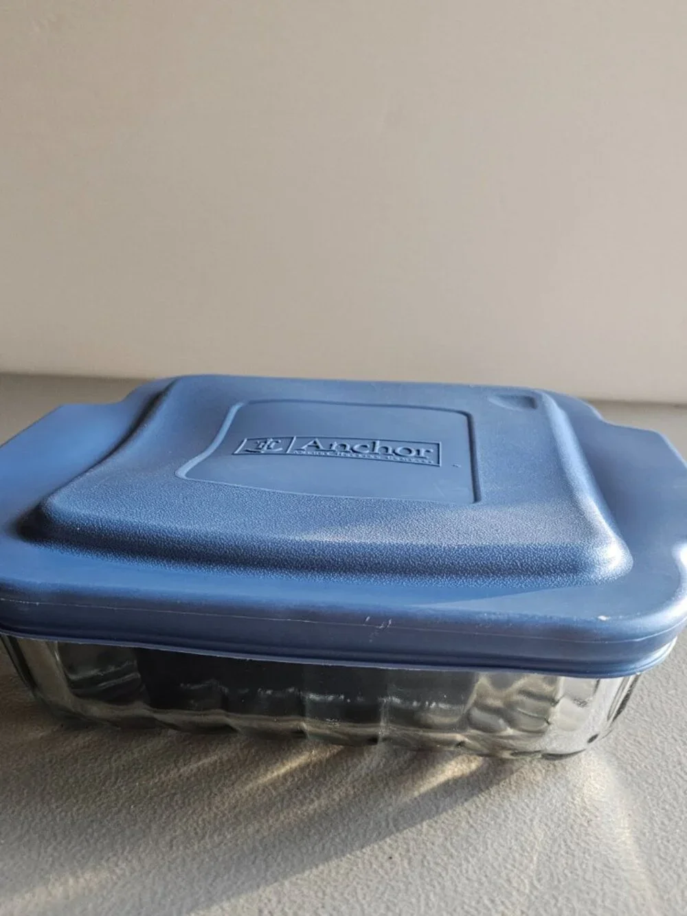 Anchor Hocking Blue Rubber/Plastic Replacement Lid 5913-11 For 8” Square Dish